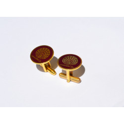 Maroon Peacock Cufflinks