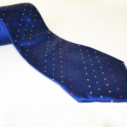  Mayo Blue Woven Silk Tie