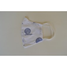Peacock White Mask