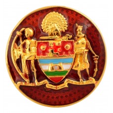Silver & Enamel Coat of Arms Lapel Pin