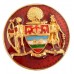 Silver & Enamel Coat of Arms Lapel Pin