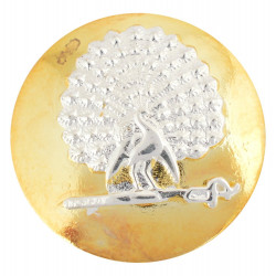 Silver Mayoor Button