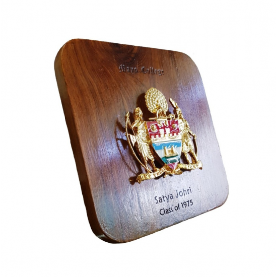 Mayo College Personalized Coat of Arms – Desk/Wall Mounted Wooden Plaque